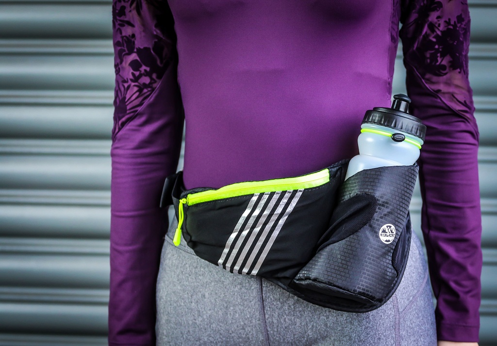 Waist belt with water bottle online holder